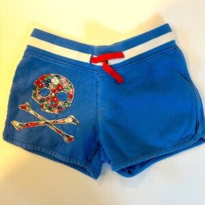 Blue Boden Kids Shorts with Skull Design Pirate
